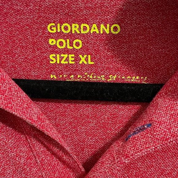 Red Giordano Polo Tshirt - Picture 2 of 2
